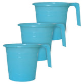 Heart Home Plastic Bathroom Mug, 2 Litre- Pack of 3 (Blue)-50HH0857